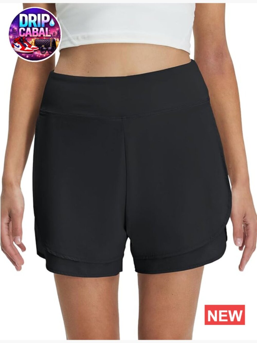 2 in 1 Golf Shorts 4 Inch High Waisted Tennis Skort Athletic Skirt with Pockets